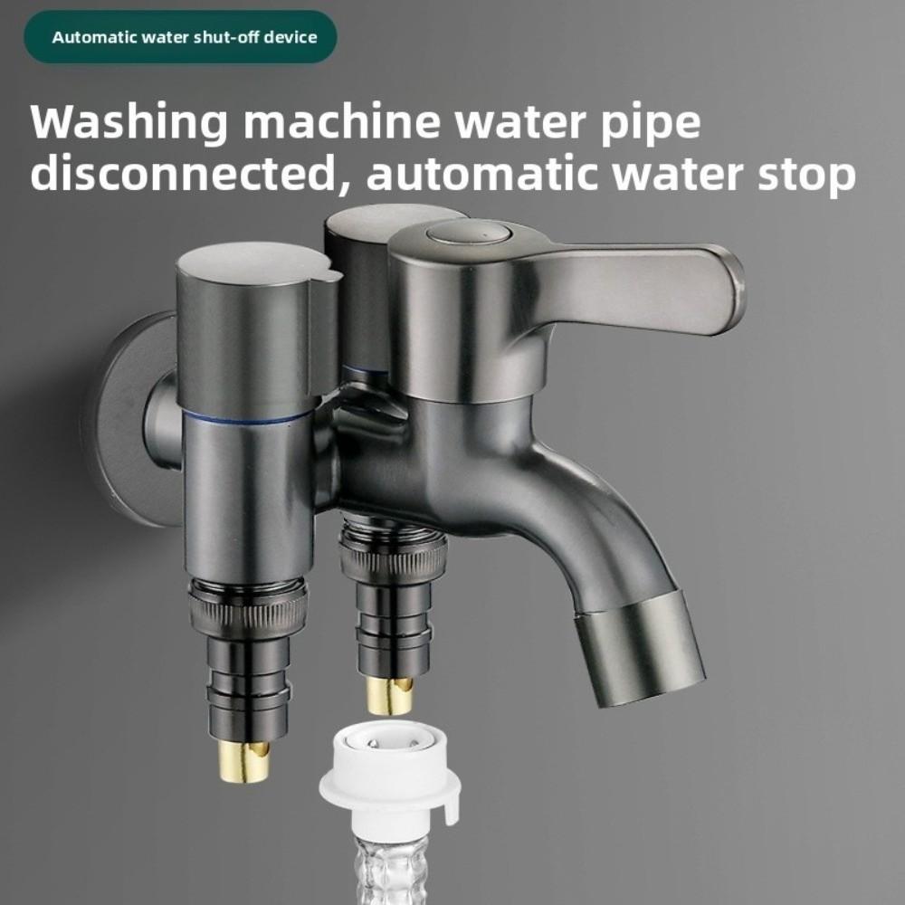 Double Outlet Three Way Water Tap Multifunction Angle Valve New Diverter Tap Washing Machine