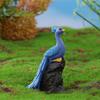 Сделай сам Маленький домик Павлин Украшение Декоративное Реалистичное Ручная работа Фото реквизит Дисплей Форма Смола Сад Микро-ландшафт Домашний декор Миниатюрная статуэтка