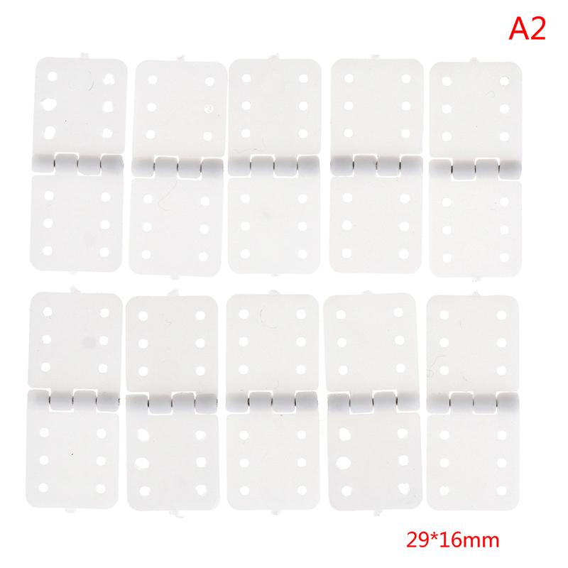 10Pcs White Plastic Hinge Linker Plastic Aircraft Helicopter Quadcopter For RC Airplane