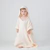 Children's Hooded Cotton Gauze Poncho Bath Towel - Absorbent Wearable Beach Wrap Bathrobe