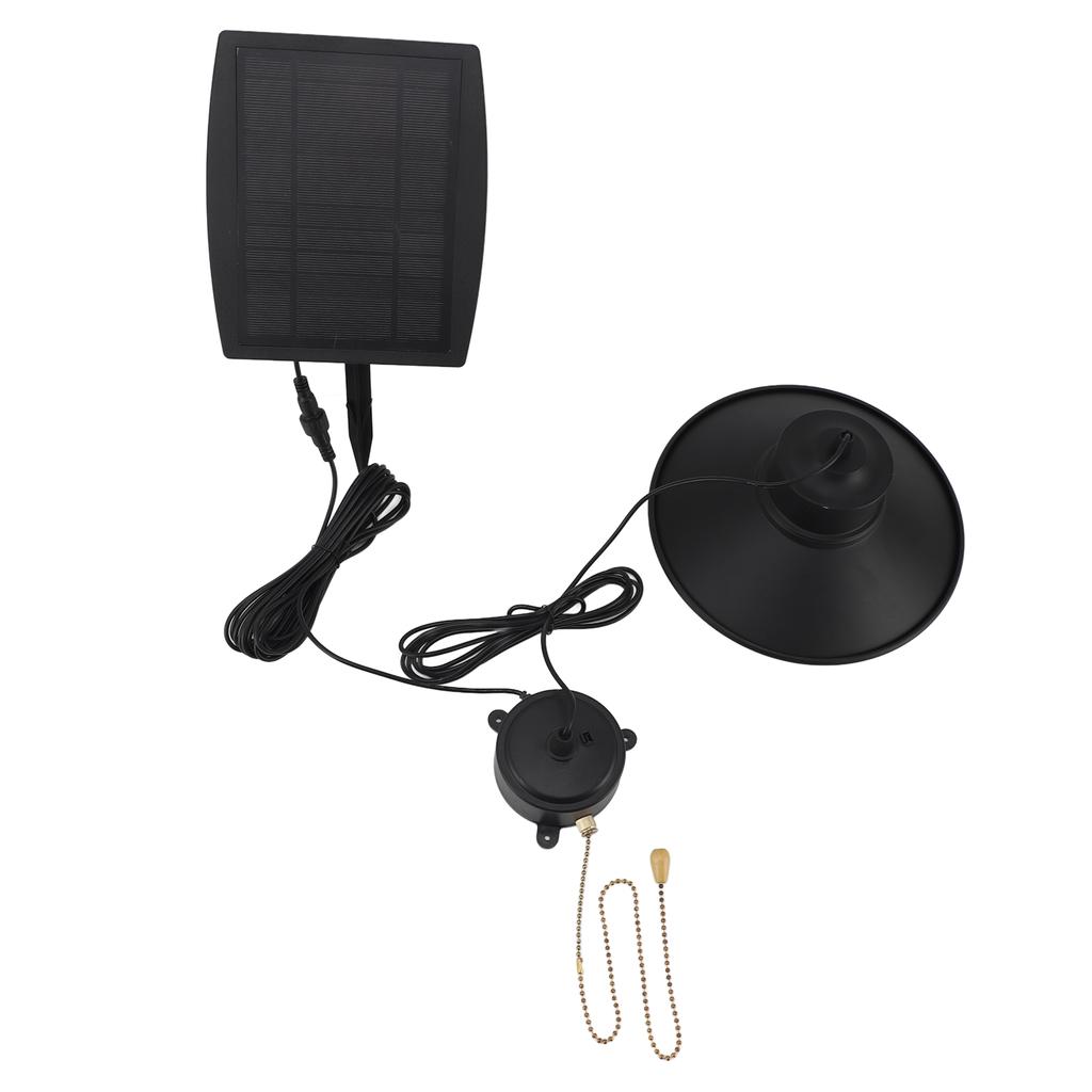 Solar Pendant Light Waterproof Pull Chain Switch Outdoor LED Pendant Lamp with Remote Control for