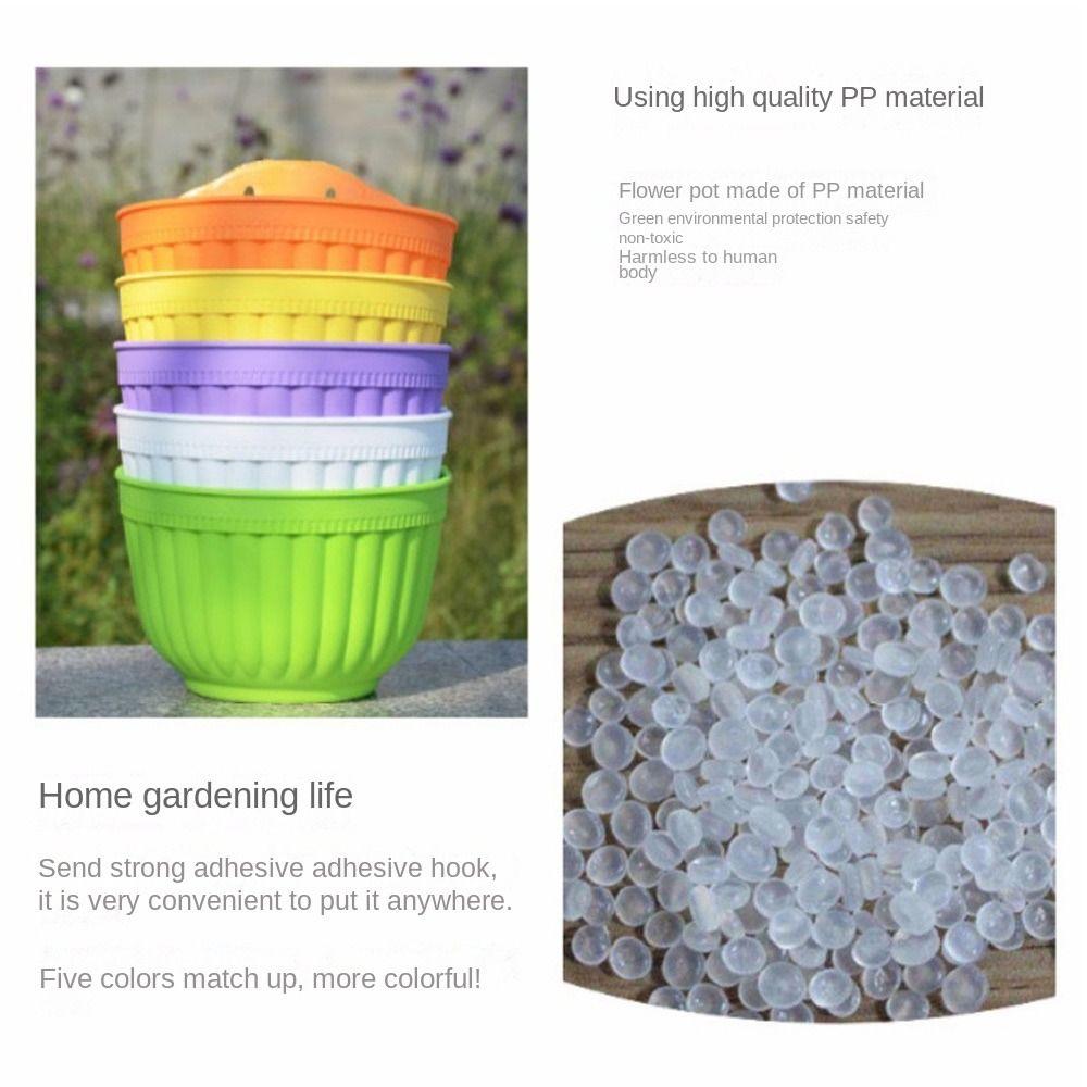 Colorful Flower Pot Semi-circular Succulent Hanging Gift Plant Holder Home Garden