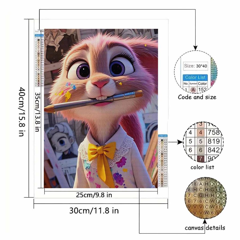 DIY Diamond Painting Cute Squirrel Cross Stitch Kit Mosaic Art Diamond Painting Full Circle Diamond Home Decoration
