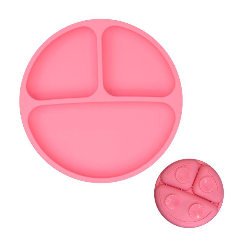 Silicone Tableware Children's Dinner Plate Divided Dinner Plate Auxiliary Training Tableware Set Snack Bowl