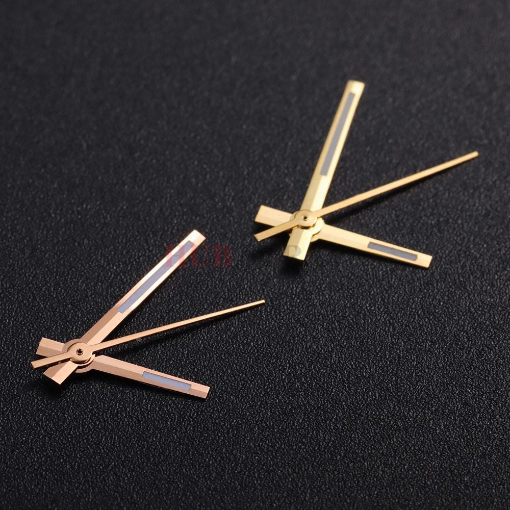 Modified Watch Hands Green Luminous Logbook Needle Silver Rose Gold Watch Needles for NH35/NH36/4R/7S Movement Watch Accessories