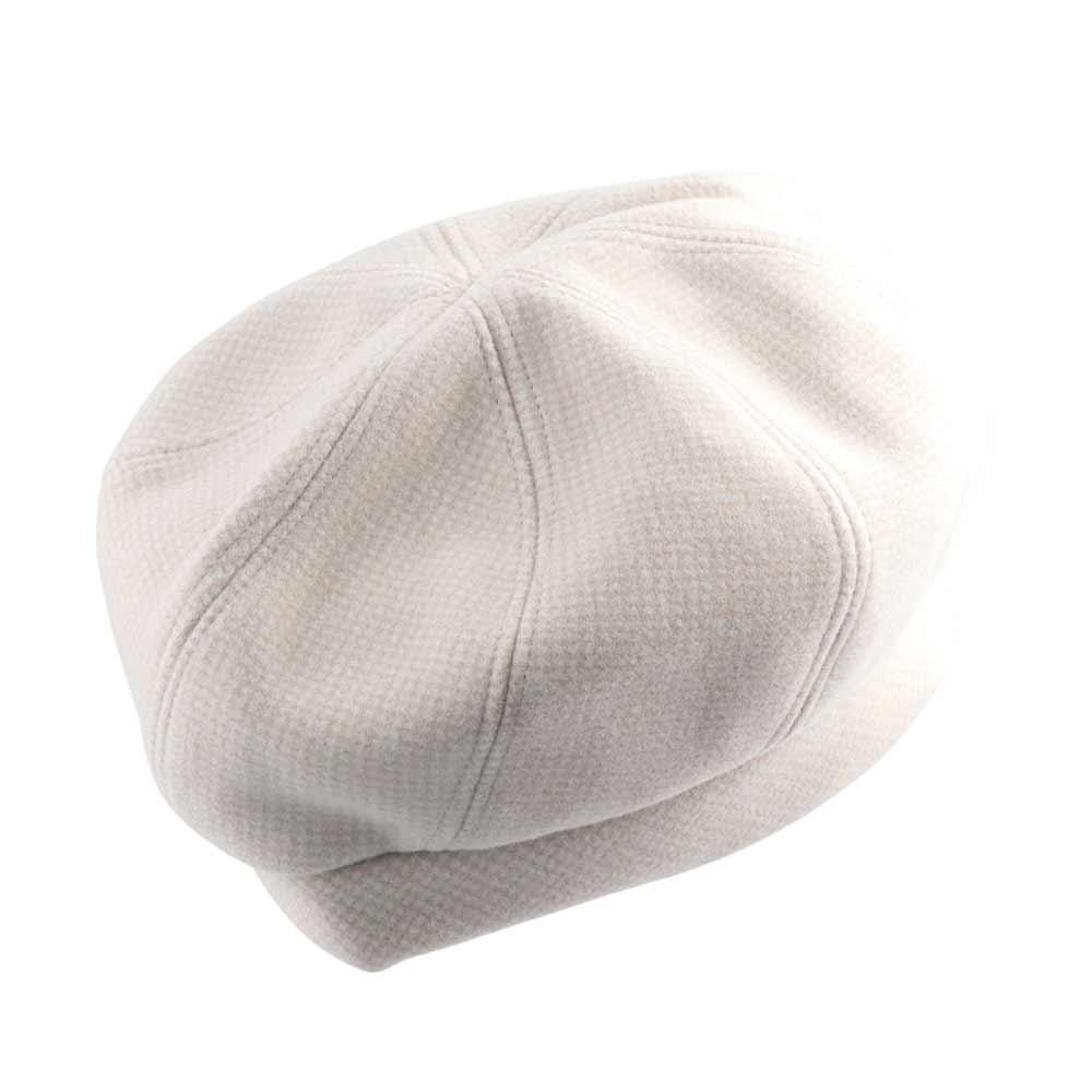 Polyester Lady Fleece Checkered Pattern Round Beret Women Beret Winter Autumn Hat Korean Style Hat