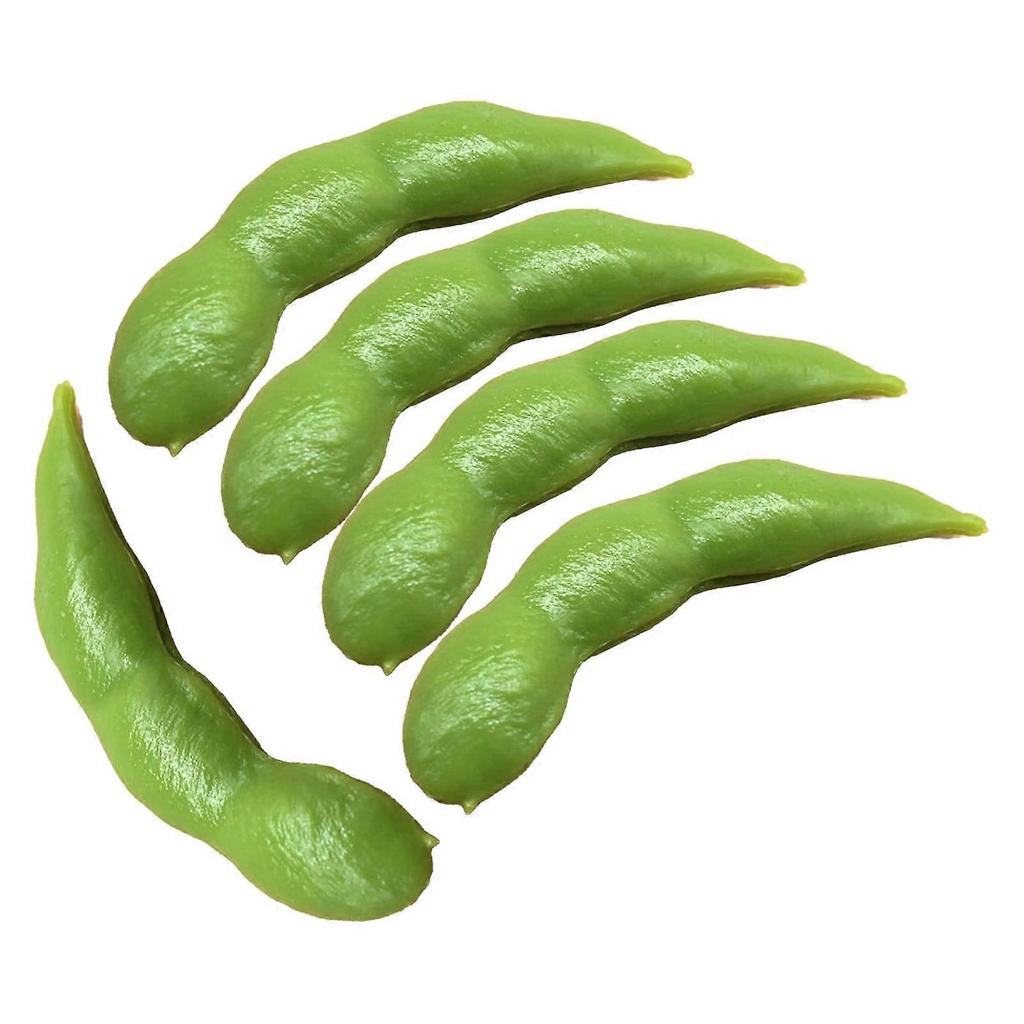 Realistic Reusable Green Bean Model Play Toy for Children's Amusement and
