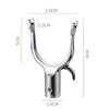 Aluminum Zinc Zinc Alloy Clothes Rod Joint Portable Laundry Hanging Fork Clothes Rod Metal Head  Balcony