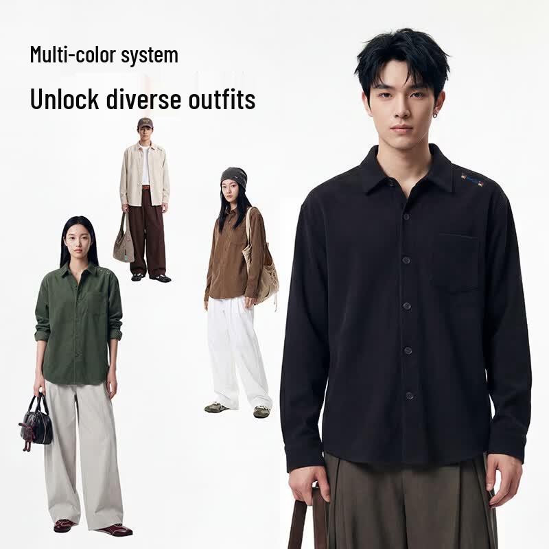 Warrior Men's Breathable Corduroy Long-Sleeve Shirt