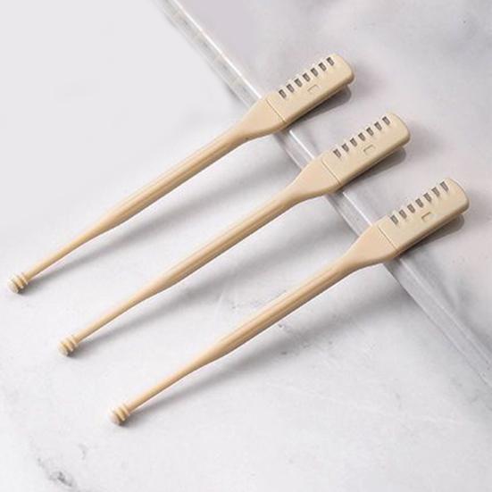 4Pcs 2-In-1 Nose Hair Trimmer Stainless Steel Nose Hair Cutter Portable Nose Clipper Double-Edged Nose Trimmer Remover Tool for Travel