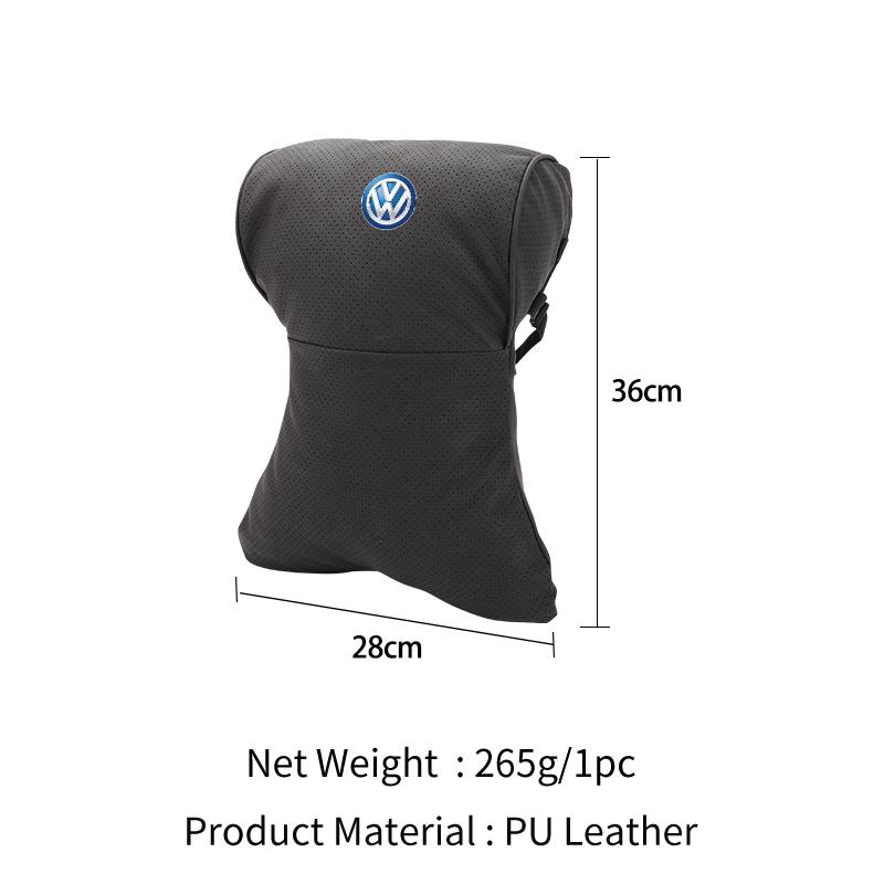 YNEPB1 Car Seat Headrest Neck Pillow Neck Support Protection Cushion For Volkswagen VW Passat Golf Tiguan Scirocco Jetta T-ROC Touareg