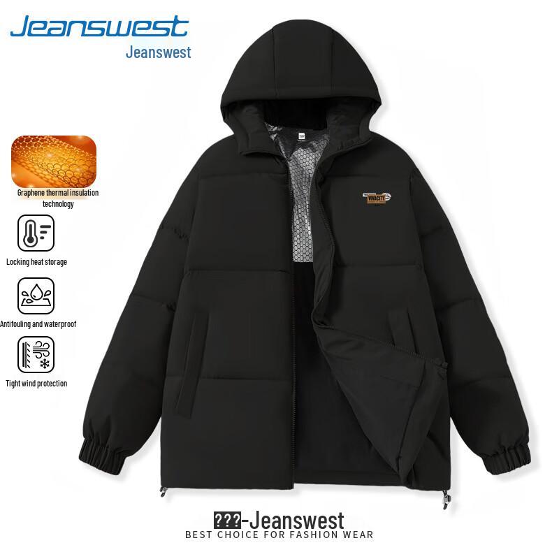 Jeanswest Men's Winter Hooded Padded Jacket