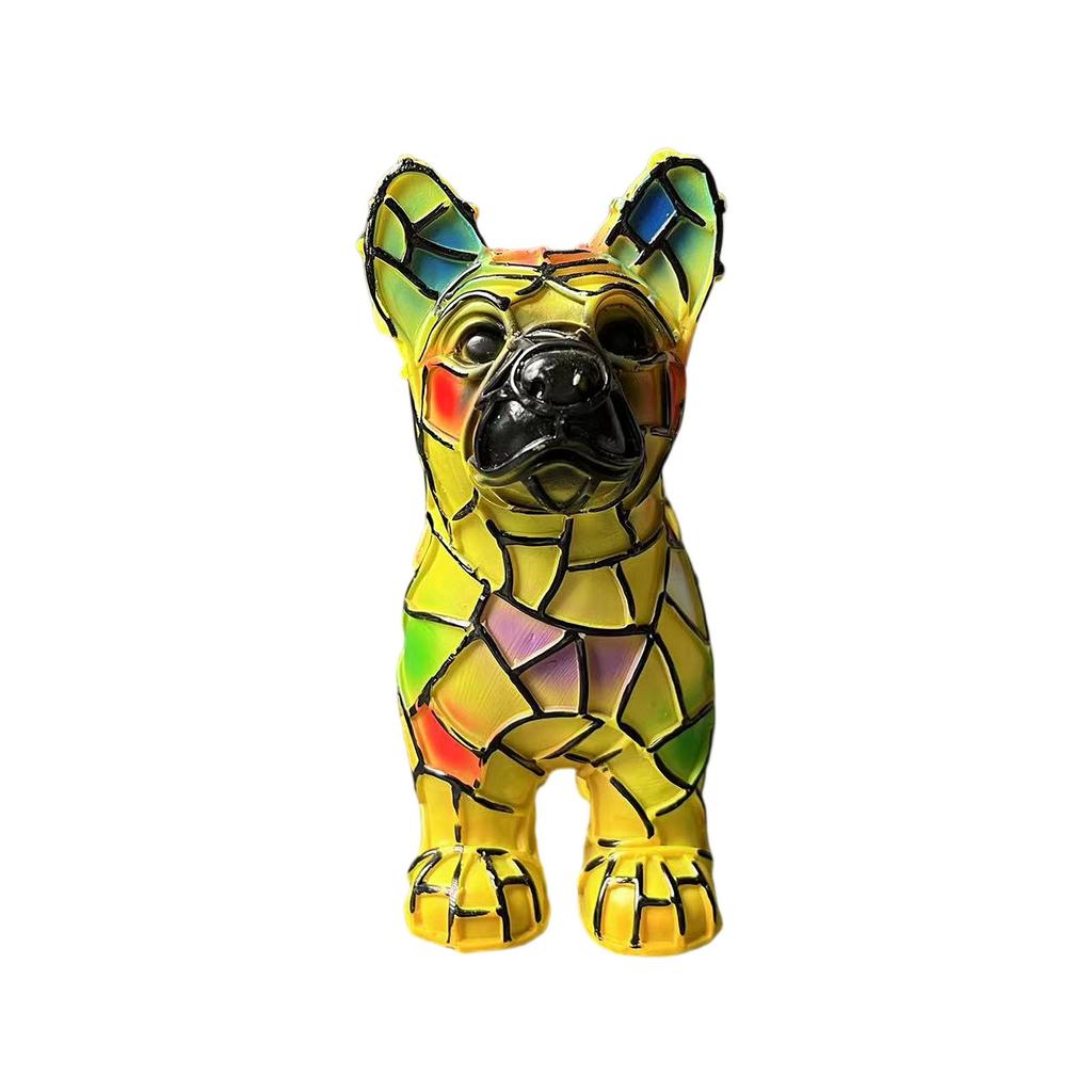 Ночной светильник Dog Series Art, французская лампа, лампа Corgi, настольный ночник с витражной смолой, светодиодный столик для милых питомцев, винтажный декор для дома в виде животных