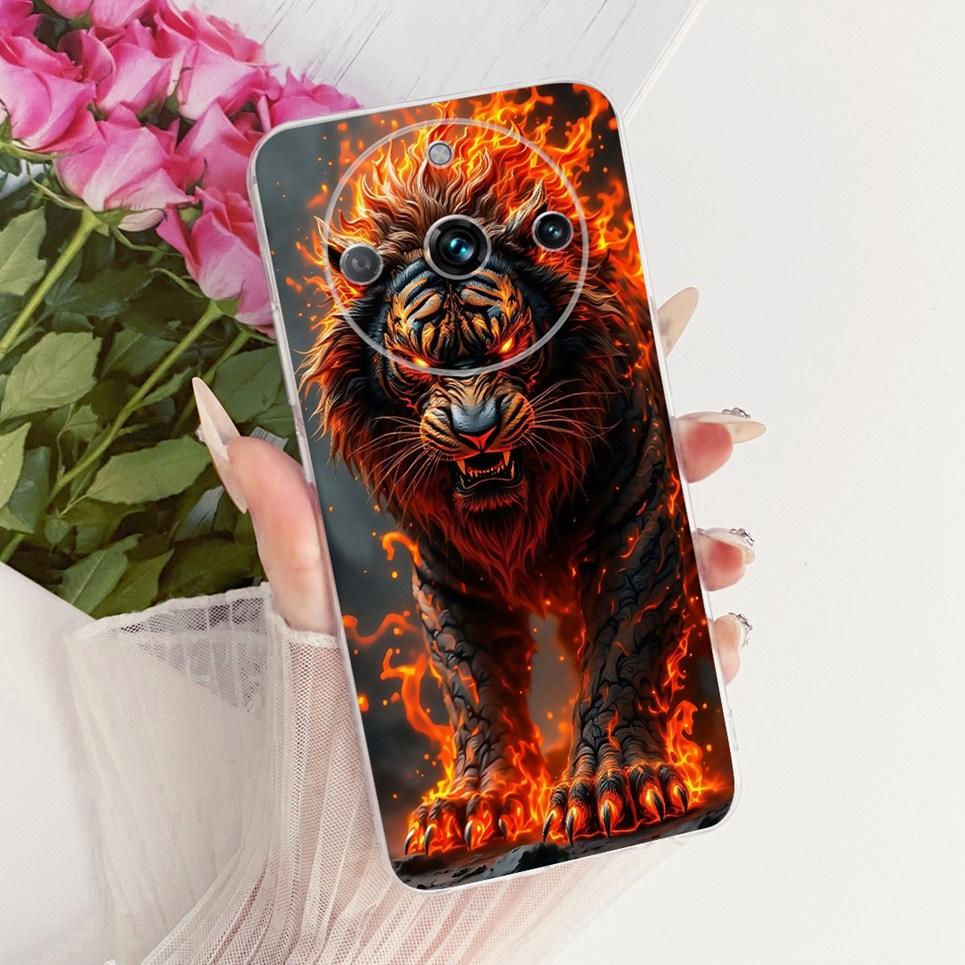 Мягкий прозрачный силиконовый чехол для телефона Realme 11 Pro 5G Чехол-крышка для Realme 11 Pro+ Рисунок с мультяшным котом, драконом, цветком, бабочкой