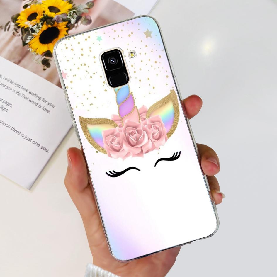 Чехол для Samsung Galaxy A8 2018 / A8 Plus 2018 A530F A730F Силиконовый чехол Популярный цветок одуванчика Мягкий TPU Чехол-защита для телефона