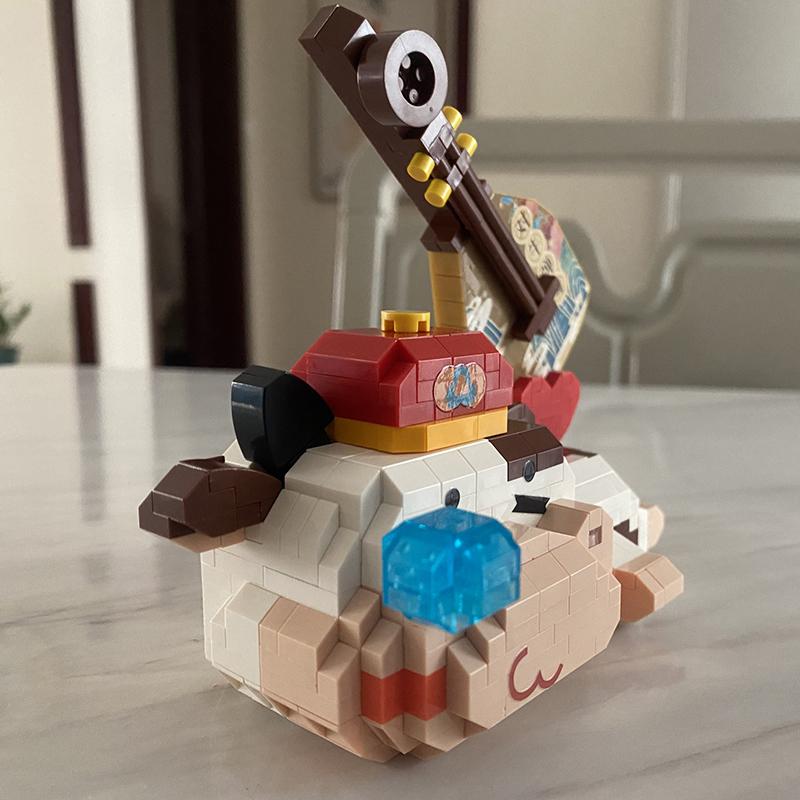 LOZ 9273 Весенний фестиваль сон, мечта, корова, скрипка, сердце, музыка, животные, мини-бриллиантовые блоки, кирпичи, строительные игрушки для детей, без коробки