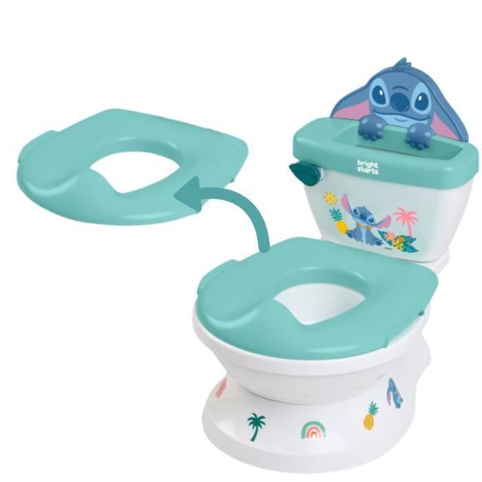 DISNEY BABY - STITCH - Mini toilette avec réducteur de lunette de toilette inclus, 2 en 1, Pot amovible facile à nettoyer