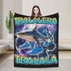 Bombardiro Crocodilo Tralalero Tralala  Blankets Italian Brainrot  Flannel Soft Throw Blanket for Home Restaurant Textile Decor