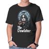 Unisex Crew Neck T-Shirt The Crowfather Graphic Short Sleeve Casual Tee
