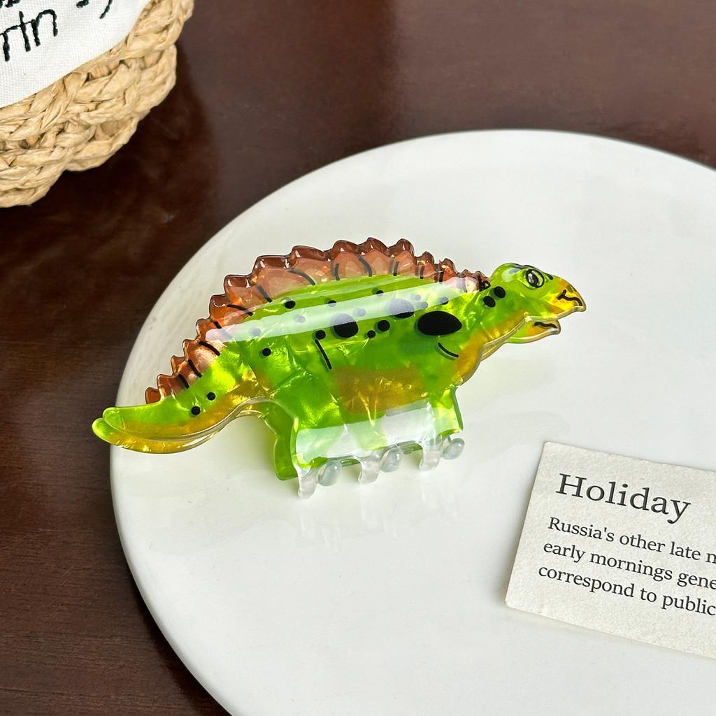 Dinosaur Cute Acrylic Hair Clip With Unique Colorful Options For Hairstyles Trendy