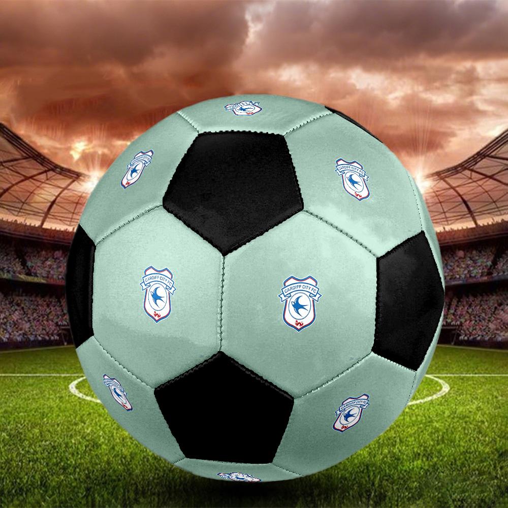 Cardiff City F.C Soccer Ball Colorful All Ages Machine Stitched PVC Competition Ready Durable High-Bounce.SIZE5