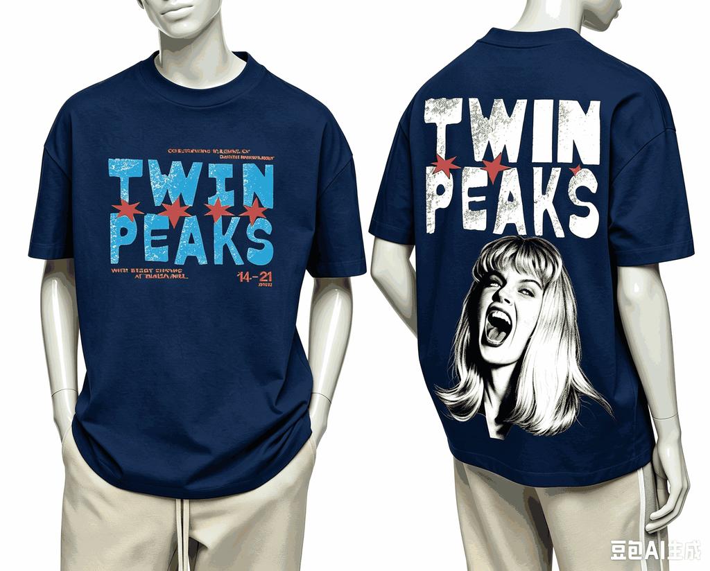 Twin Peaks For Fan Gift Tshirt Unisex Unisex Harajuku Oversized Unisex Short Sleeve Streetwear High Quality Couples Classic Soft