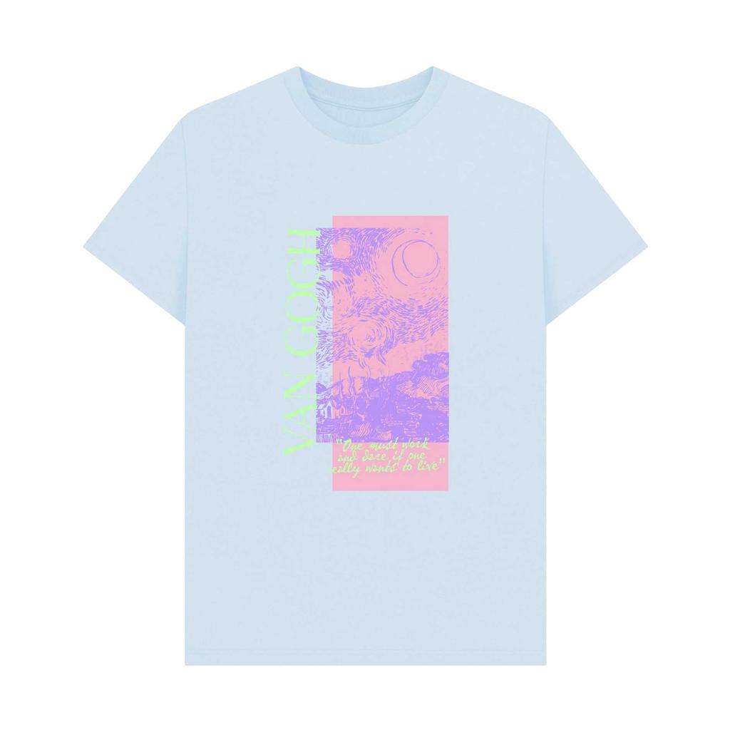 Apoh Unisex Adult Starry Night Scribble Vincent Van Gogh T-Shirt