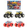 Hot Wheels Monster Trucks 1 64 Scale Assortment 2-Pack Boxed Set 8 Vehicles Ramblin Wrecker Bigfoot 50th Jurassic Racing Diecast Cars Toy