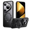 Magnetic Rotating Stand Phone Case P80 Pro P70 Ultra Transparent Matte TPUPC Drop Protection Cover