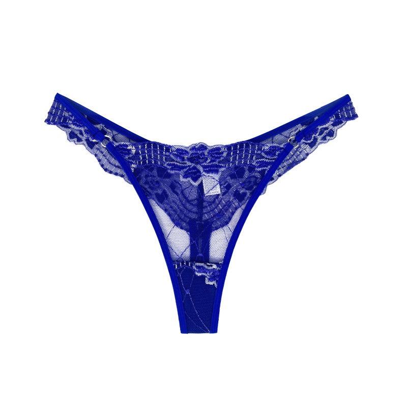 Lace Transparent Underwear Women Sexy Thin Strap Thong Panties Briefs Underwear Hollow Low-waist Lingerie Thongs G-String
