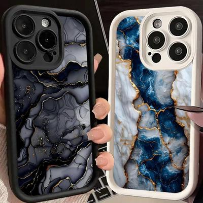 Чехол для iPhone 17 Pro Max 17e 12 Pro Air 16 15 Plus 14 11 13 Чехол для телефона Мраморный узор Матовый
