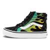 Vans Sk8 Zip Высокие кеды для скейтбординга для детей Пламя Черный Детские кроссовки VN0A4BUXESY