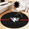 Manchester United Printed Round Rug Carpet Chair Rug Area Rug Entryway Doormats,for Office Chair Living Room Bedroom Kitchen Room.