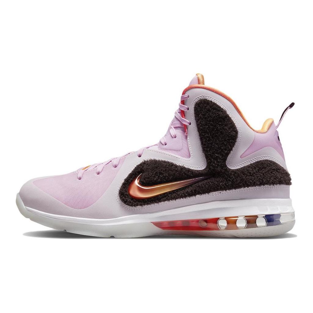 Nike LeBron 9 Regal Pink Мужские кроссовки разноцветные бархатно-коричневые DJ3908-600