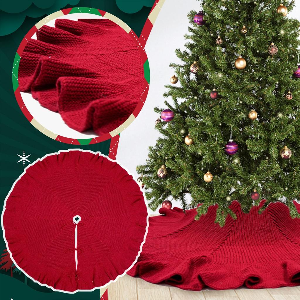 Snowflake Christmas Tree Skirt Decoration Christmas Decoration New Year Party Supplies Christmas Atmosphere Decoration