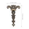 2pcs  Cabinet Hinge Retro Bronze Zinc Alloy Butt Hinges Antique Wooden Box Decorative Hinge Furniture Hardware Accessories