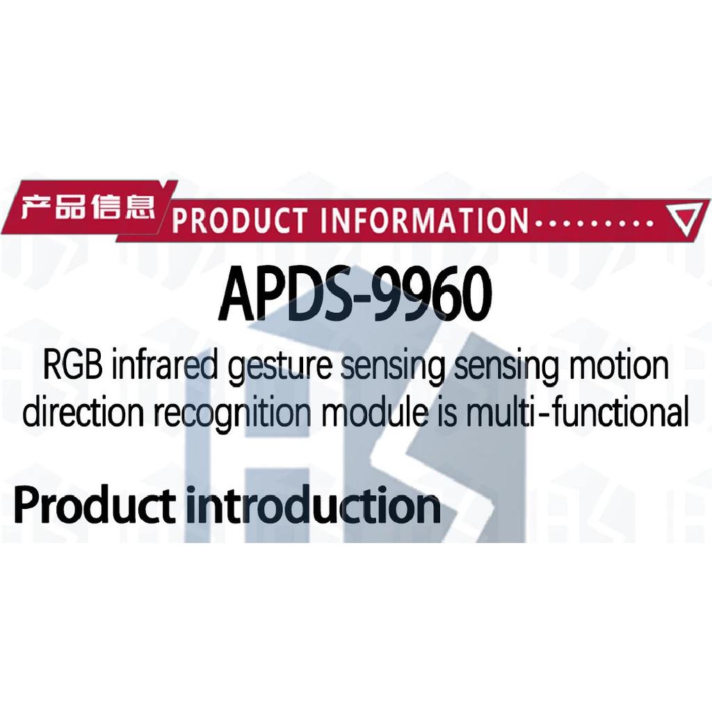 Non-contact detection of proximity and gesture and posture RGB sensor APDS-9930 APDS-9960