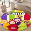 Personalized T-Teletubbies Round Chair Office Rug - Perfect for Mat, Office Chair & More - Ideal Gift for Birthdays and Holidays