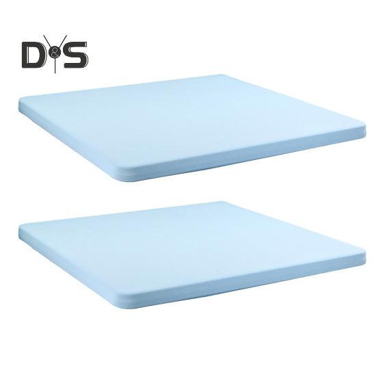 2 шт. эластичная скатерть на подгонку 34x34 дюйма квадратная скатерть с эластичным краем однотонная скатерть для кухни обеденной зоны пикника патио на открытом воздухе