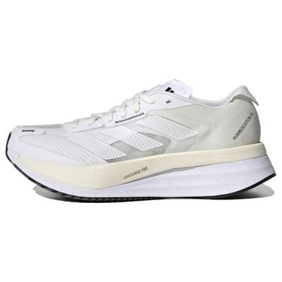 Женские кроссовки Adizero Boston 11 без красителя облачно-белые с черным ядром GY2585