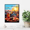 Maracaibo Venezuela Basilica de la Chinita Travel Poster Art Print Maracaibo Venezuela Calle Carabobo Travel Canvas Painting
