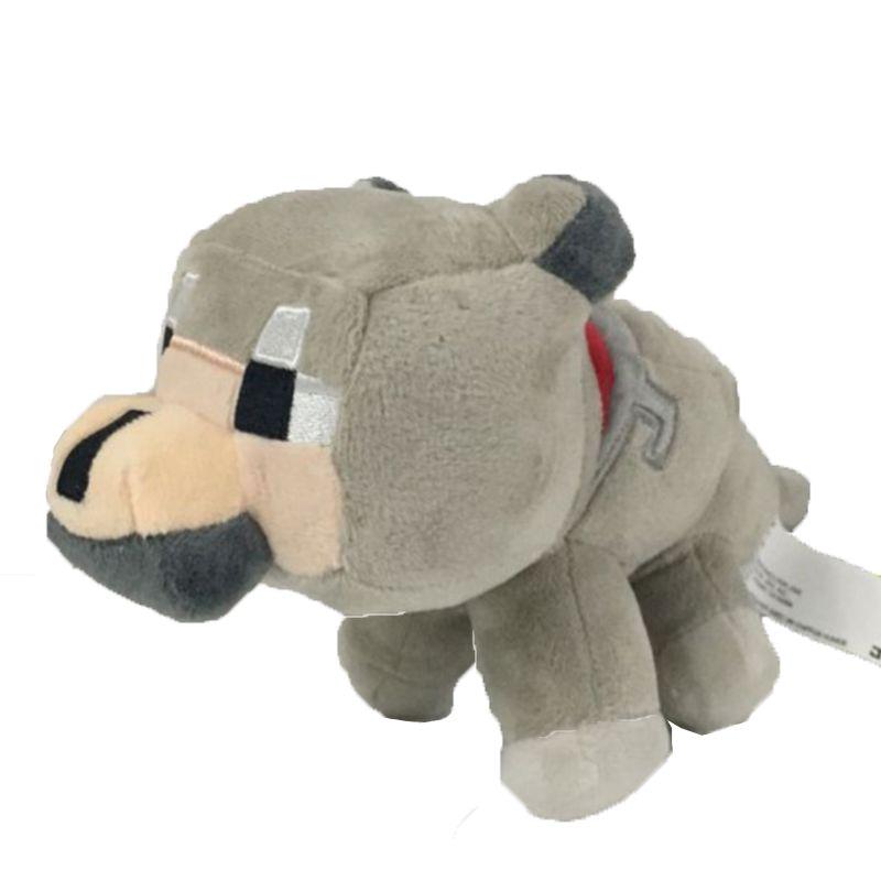Cute 20cm Minecraft Plush Toy Collection Featuring Snow Golem Wolf Chickens For Kids