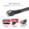 CY Cable PCI-E 5.0 Mini Cool Edge IO MCIO PCI-E 8i 74-контактный папа - Slimline SFF-8654 SAS 4.0 74-контактный папа Удлинительный кабель 50 см