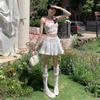 Lace Lace Pleated Skirt for Women Summer Skirt High Waist Short Skirt Ballet Style A-line Skirt Lace Skirt