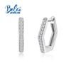 Fashion Design 925 Silver with Diamond Earrings Women Light Luxury Elegant Fine Jewelry