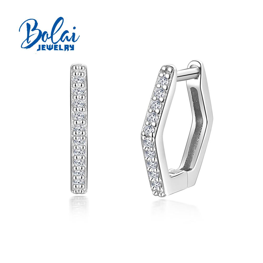 Bolaijewelry Модный дизайн из серебра 925 пробы с бриллиантовыми серьгами женские легкие роскошные элегантные изысканные украшения
