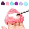 Puntos Love Heart Wash Cosmetic Brushes Cleaner Silicone Makeup Tool Cleaning Scrubber
