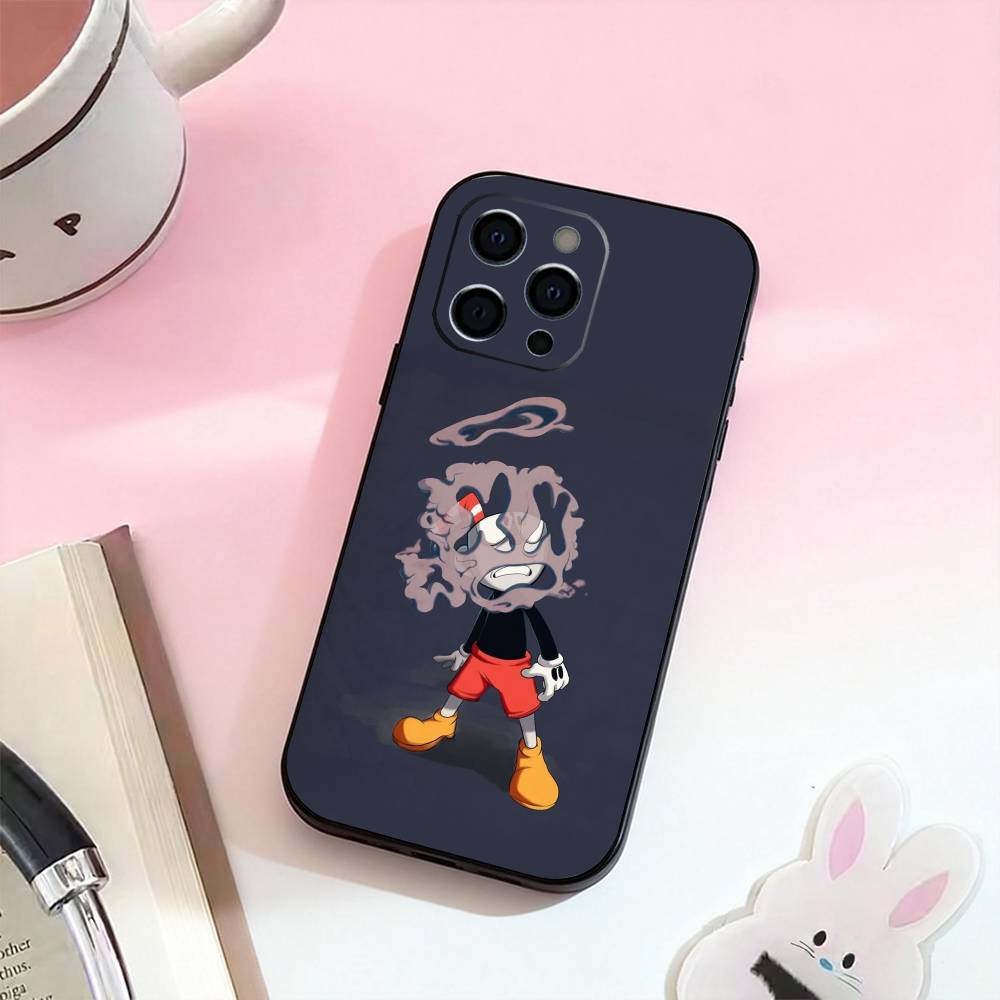 Cute CupHead And MugMan Phone Case For iPhone 17,16,15,14,13,12,11 Plus,Pro,Max,XS Silicone Soft Cover