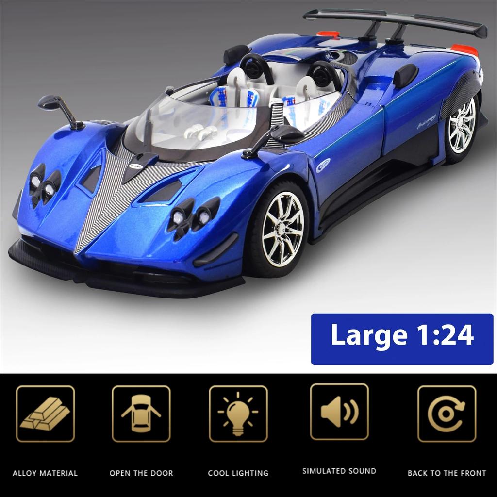 Масштаб 1/24 Pagani Zonda HP Barchetta Ограниченная серия кабриолет Суперкар Сплав Металл Литой Модель автомобиля Независимый DIY Дизайн Подарки