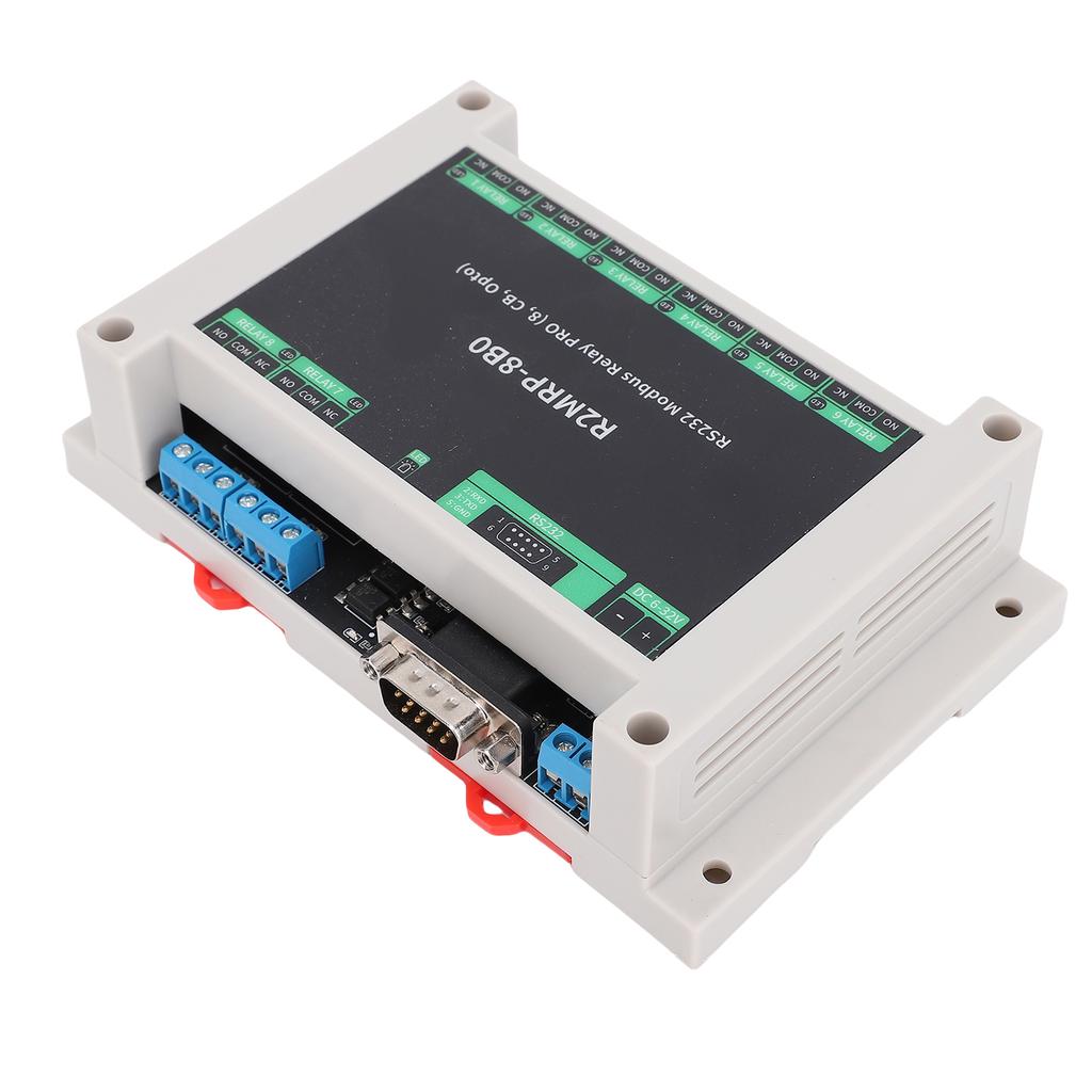 Industrial Relay Module for 232 Interface RTU Optocoupler Isolation Module ABS Enclosure DB9 Male